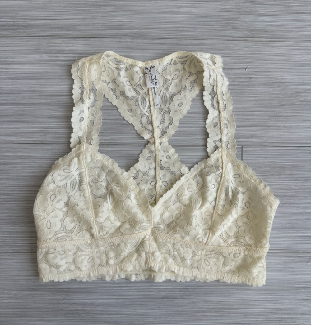 Intimately Free People Galloon Lace Racerback Bralette Women's S